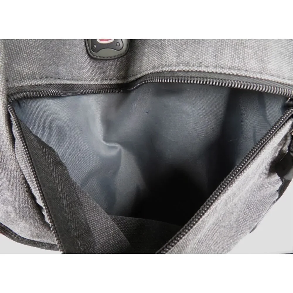 SWISSGEAR Zinc Canvas 14” Laptop Briefcase Bag Grey Padded